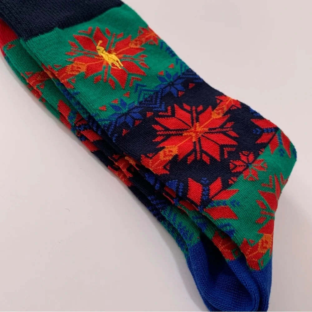 NWOT Ralph Lauren fair isle retro long socks